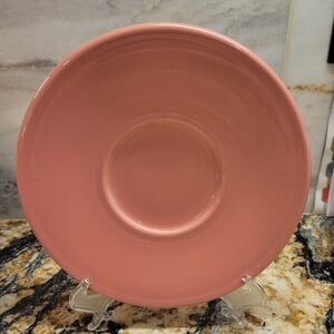 Fiesta Jumbo Saucer By Homer Laughlin China RETIRED ROSE